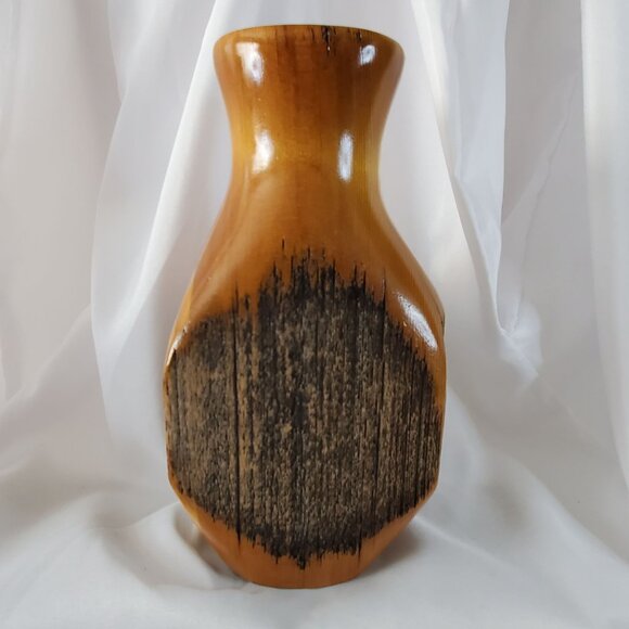 Boundry Line Rustic Handcrafted Wood Fence Post Vase 9" Dixie Wajdic, Montana - Picture 6 of 13